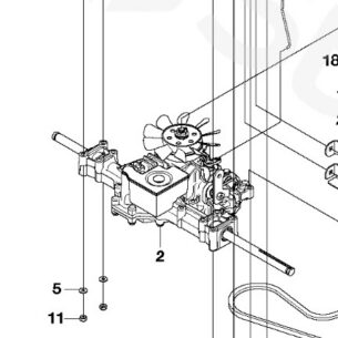 Komplektne käigukast Mcculloch M125-97FH M125-97FH