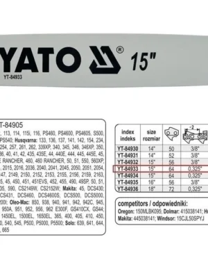 Juhtplaat 14" | 52 lüli | 1.1mm | 3/8 (MAKITA)