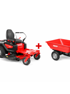 Hecht 5107 zeroturn koos järelkäruga Kogujaga murutraktor Cub Cadet XT2 QR106