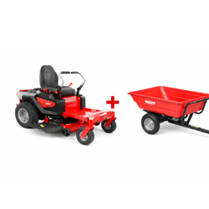 ZeroTurn Hecht 5107 + mootoriõli + järelkäru