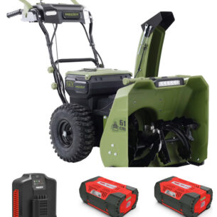 Akuga lumepuhur Hecht 6261 (käepidemesoojendusega) (komplekt 2 aku ja laadijaga)