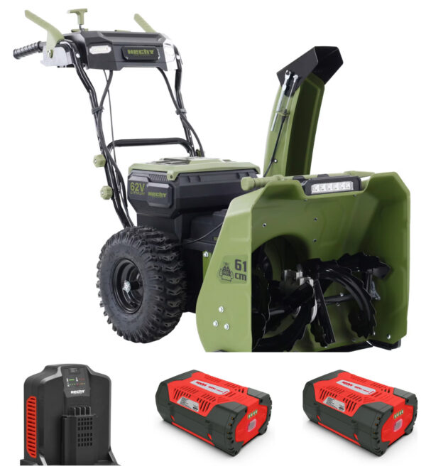 6261KOMP1 Akuga lumepuhur Hecht 6261 (käepidemesoojendusega) (komplekt 2 aku ja laadijaga)